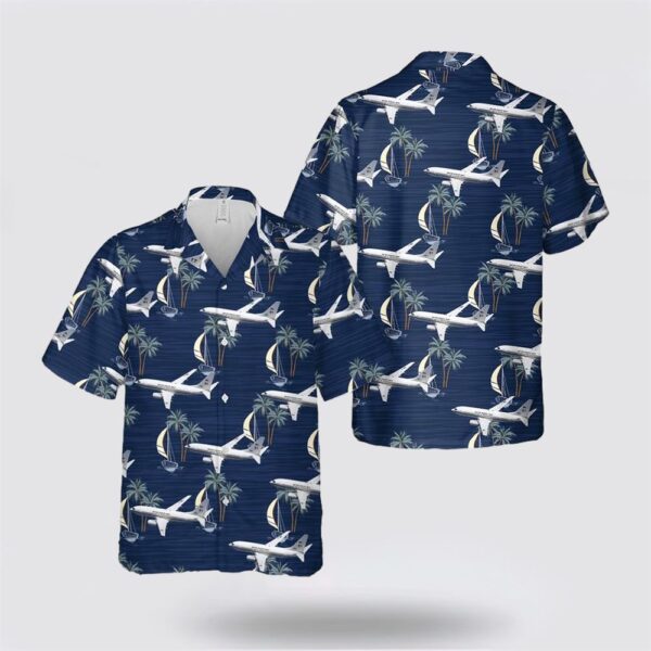 US Navy C-40A Clipper Of USN VR-59 The Lone Star Express Hawaiian Shirt – Gifts For Navy Military Personnel