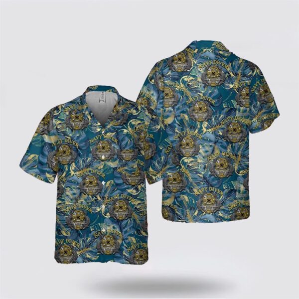 US Navy Diver Pocket Hawaiian Shirt – Hawaiian Shirt Gifts For Navy Soldiers