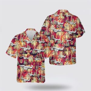 US Navy Douglas A-4 Skyhawk Hawaiian Shirt-…