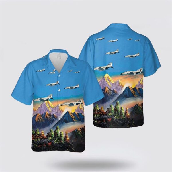 US Navy F-4Bs of VF-84 Jolly Rogers Hawaiian Shirt – Hawaiian Shirt Gift For Military Personnel