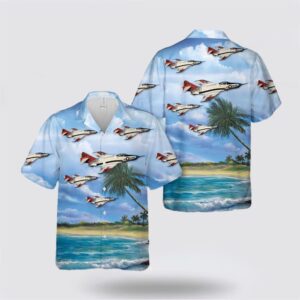 US Navy Grumman F-9 Cougar Hawaiian Shirt…