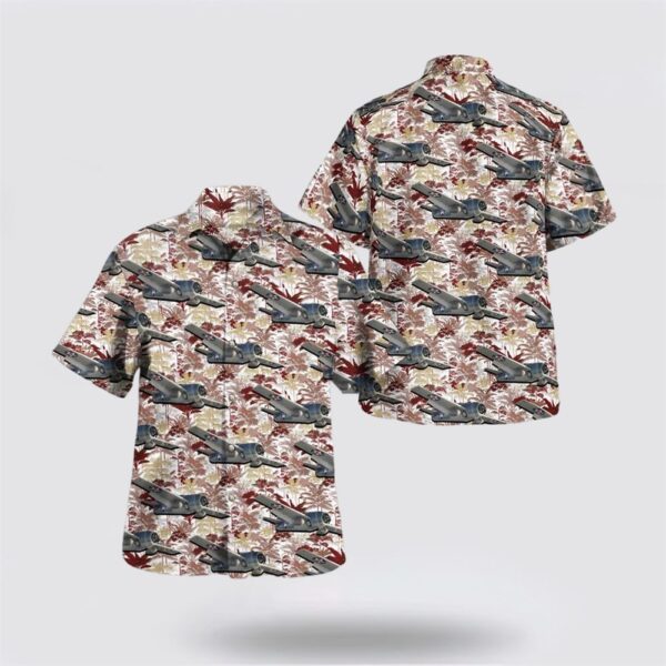 US Navy Grumman F4F Wildcat Hawaiian Shirt – Beach Clothes Gifts For Navy Soldiers