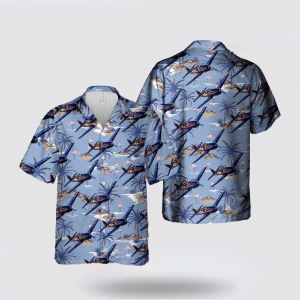 US Navy Grumman F6F Hellcat Hawaiian Shirt – Gift For Military Personnel