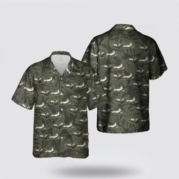 US Navy Lockheed P-3C Orion Hawaiian Shirt – Gift For Military Personnel