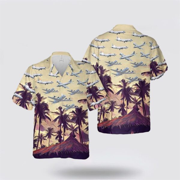 US Navy Lockheed P-3 Orion Hawaiian Shirt – Beach Clothes Gifts For Military Personnel