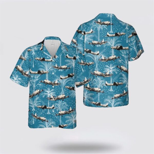 US Navy Lockheed P-3 Orion Hawaiian Shirt – Beachwear Gifts For Navy Military Personnel