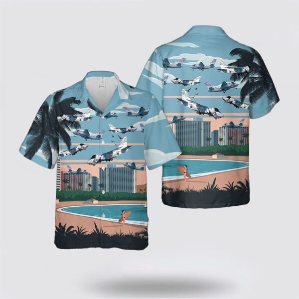 US Navy Lockheed US-3A Viking COD VRC-50 Hawaiian Shirt – Beachwear Gifts For Navy Military Personnel