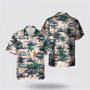 US Navy MH-60 Seahawk Helicopter Hawaiian Shirt…