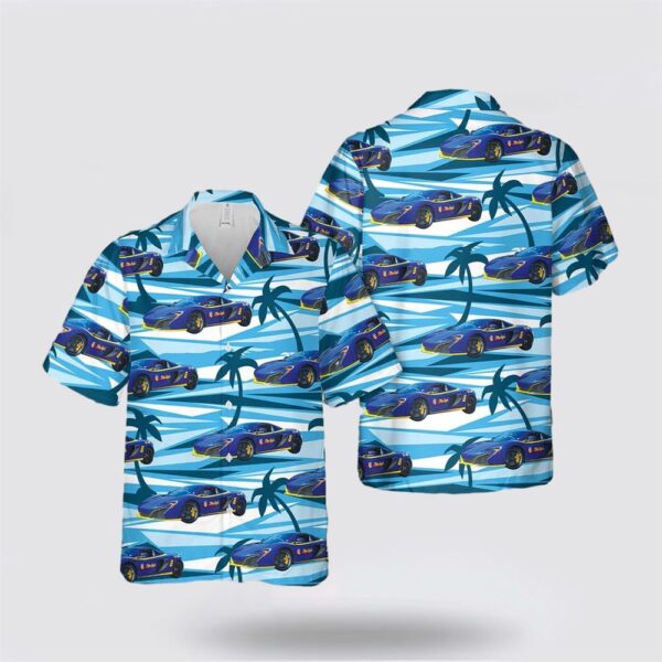 US Navy McLaren 650S Blue Angel Hawaiian Shirt – Hawaiian Shirt Gift For Military Personnel