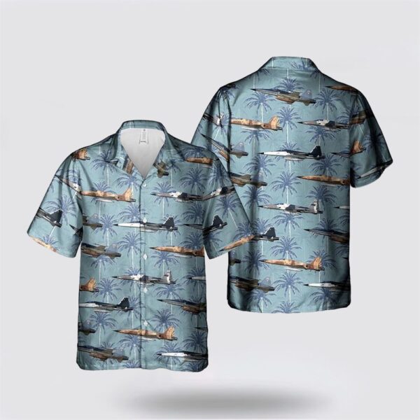 US Navy Northrop F-5N Tiger II Hawaiian Shirt- Gift For Military Personnel