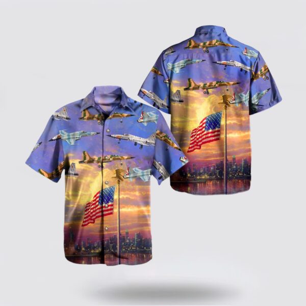 US Navy Northrop F-5N Tiger Independence Day The Statue of Liberty Hawaiian Shirt – Beachwear Gift For Military Personnel