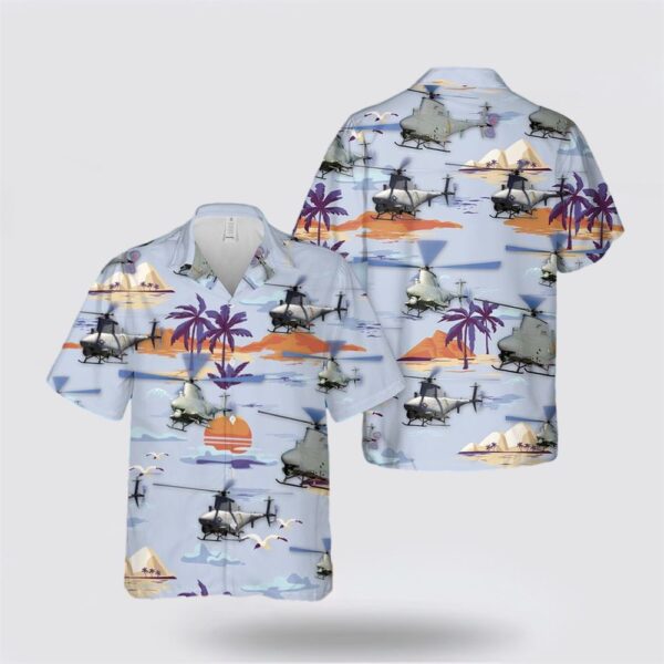 US Navy Northrop Grumman MQ-8 Fire Scout Hawaiian Shirt – Hawaiian Shirt Gifts For Navy Soldiers