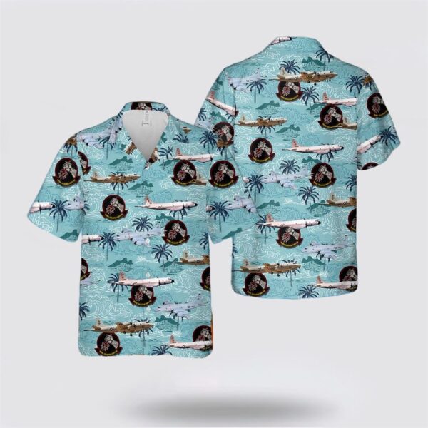 US Navy P-3 Orion Hawaiian Shirt- Beach Clothes For Navy Soldiers – Beachwear Gifts For Navy Soldiers