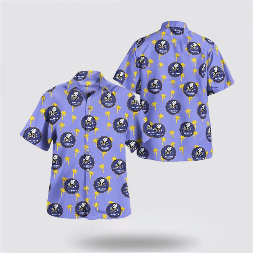 US Navy Seabee Hawaiian Shirt – Beachwear Gifts For Navy Military Personnel US Navy Seabee Hawaiian Shirt – Beachwear Gifts For Navy Military Personnel
