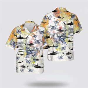 US Navy Sikorsky CH-53E Super Stallion Hawaiian Shirt – Beachwear Gifts For Navy Military Personnel