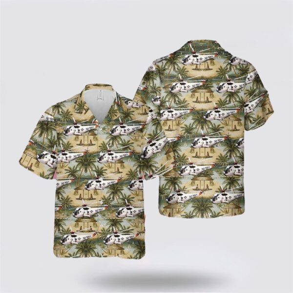 US Navy Sikorsky SH-3 Sea King Hawaiian Shirt – Gift For Military Personnel