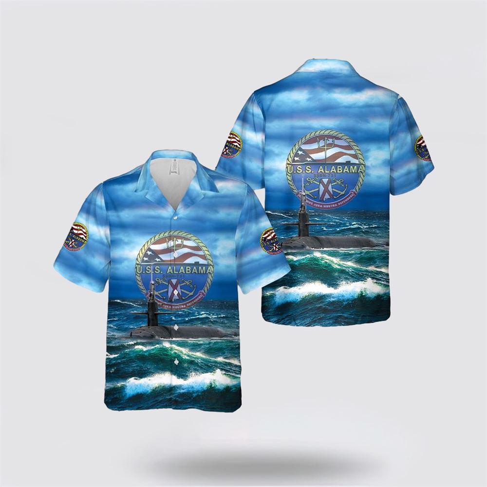 CLASS HAWAII Shirt Navy Blue