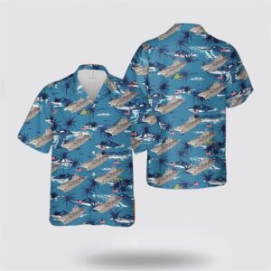 US Navy USS America LHA-6 Hawaiian Shirt…