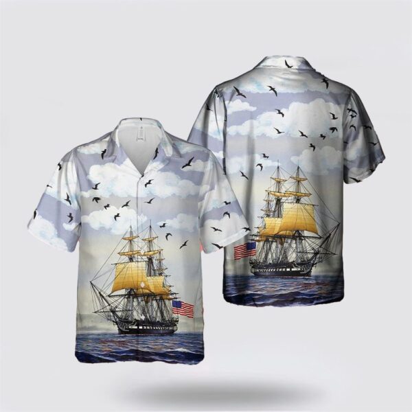 US Navy USS Constitution Hawaiian Shirt – Beach Clothes Gifts For Military Personnel