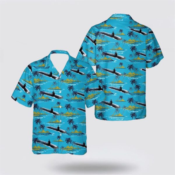 US Navy USS Florida (SSGN-728) Hawaiian Shirt – Beachwear Gifts For Navy Military Personnel