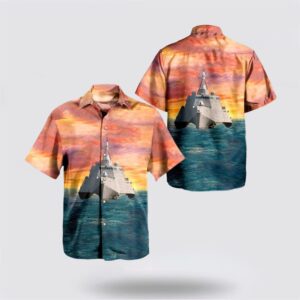 US Navy USS Jackson (LCS-6) Hawaiian Shirt…