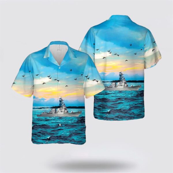 US Navy USS John Finn (DDG-113) Hawaiian Shirt – Beach Clothes Gifts For Military Personnel
