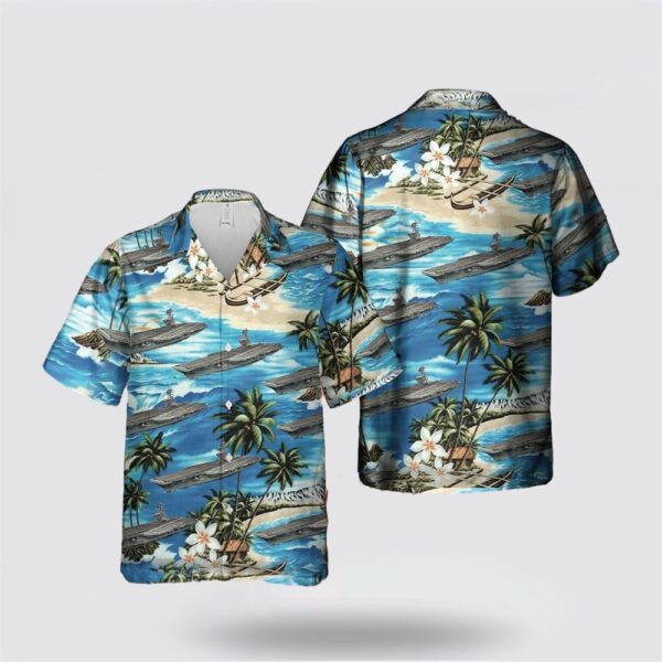 US Navy USS Ronald Reagan (CVN 76) Hawaiian Shirt – Beach Clothes Gifts For Military Personnel