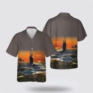 US Navy USS Texas (SSN-775) Hawaiian Shirt…