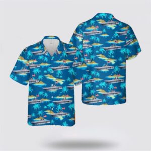 US Navy USS Tripoli LHA-7 Hawaiian Shirt…