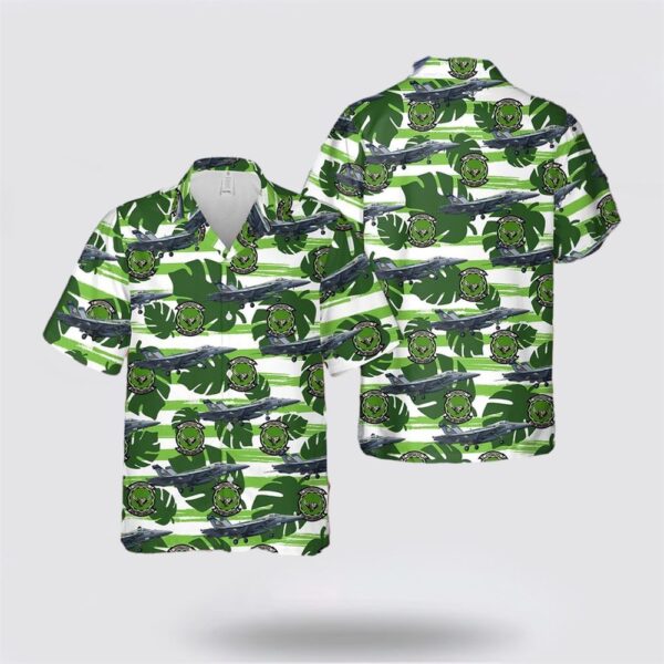 US Navy VA-195 Dambusters FA-18E Super Hornet Hawaiian Shirt – Beachwear Gifts For Navy Military Personnel