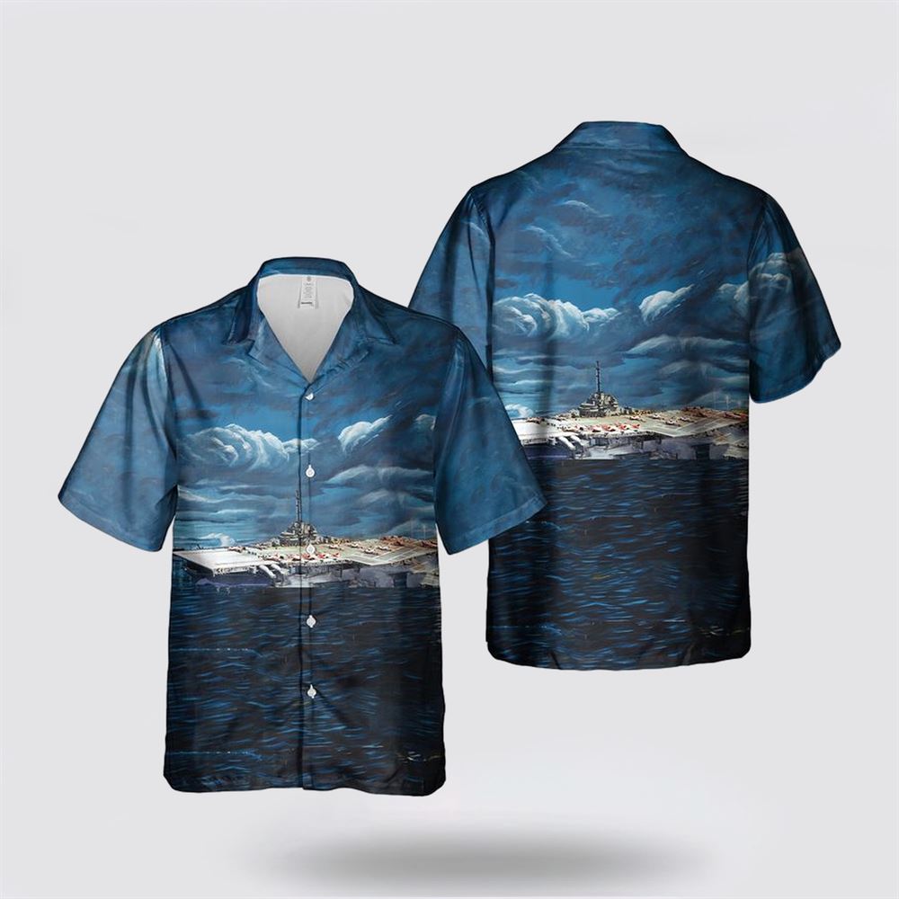 US Navy, WWII, USS Antietam (CV-36) Hawaiian Shirt – Beachwear Gifts For Navy Military Personnel US Navy, WWII, USS Antietam (CV-36) Hawaiian Shirt – Beachwear Gifts For Navy Military Personnel
