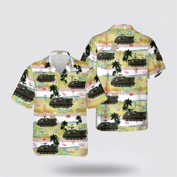 United States Army M106 Mortar Carrier Viet Nam 1970s Hawaiian Shirt – Gift For Military Personnel