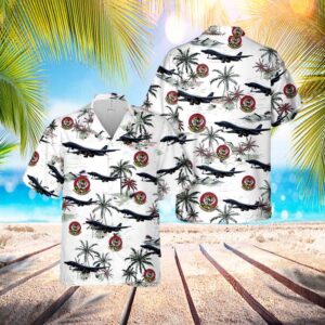Us Air Force 37th Bomb Squadron B-1b Lancer Hawaiian Shirt - Hawaiian Outfit For Men - Gift For Young Adult