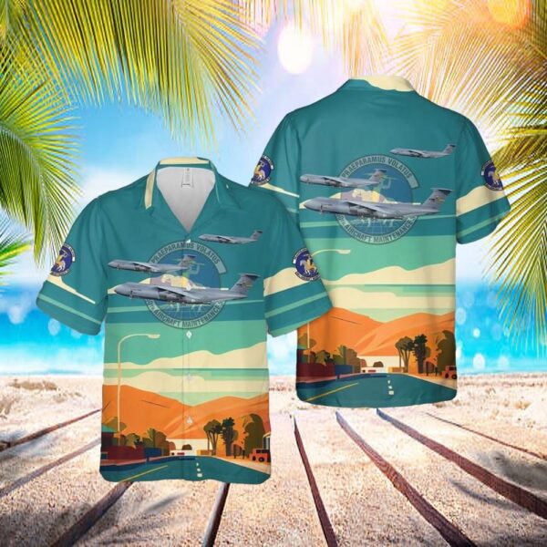Us Air Force 60th Aircraft Maintenance Squadron (60 Amxs) C-5m Super Galaxy Hawaiian Shirt – Hawaiian Outfit For Men