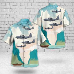 Us Air Force 67th Special Operations Squadron Mc-130j Commando Ii Hawaiian Shirt - Mens Hawaiian Shirt - US Air Force Gifts
