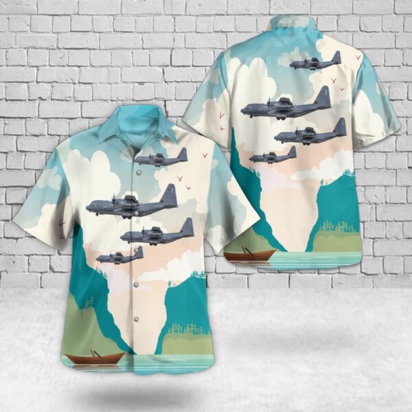 Us Air Force 67th Special Operations Squadron Mc-130j Commando Ii Hawaiian Shirt – Mens Hawaiian Shirt – US Air Force Gifts