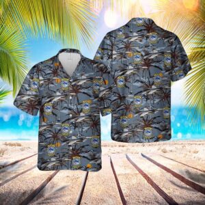 Us Air Force 93rd Fighter Squadron F-16c Fighting Falcon Hawaiian Shirt - Hawaiian Outfit For Men