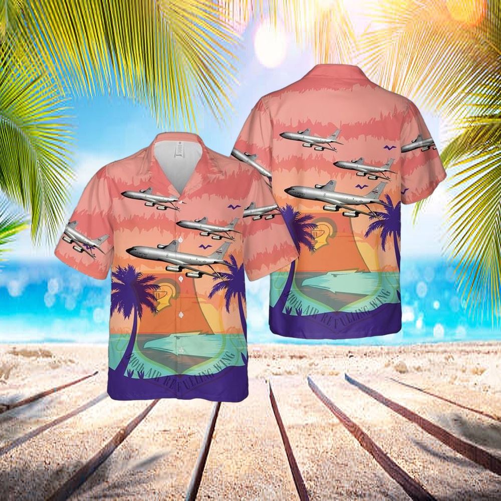 Us Air Force 940th Air Refueling Wing Boeing Kc-135e Stratotanker Hawaiian Shirt – Hawaiian Outfit For Men