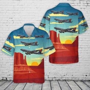 Us Air Force Arizona Air National Guard Boeing Kc-135 Stratotanker 62-3516 Hawaiian Shirt - Mens Hawaiian Shirt - US Air Force Gifts