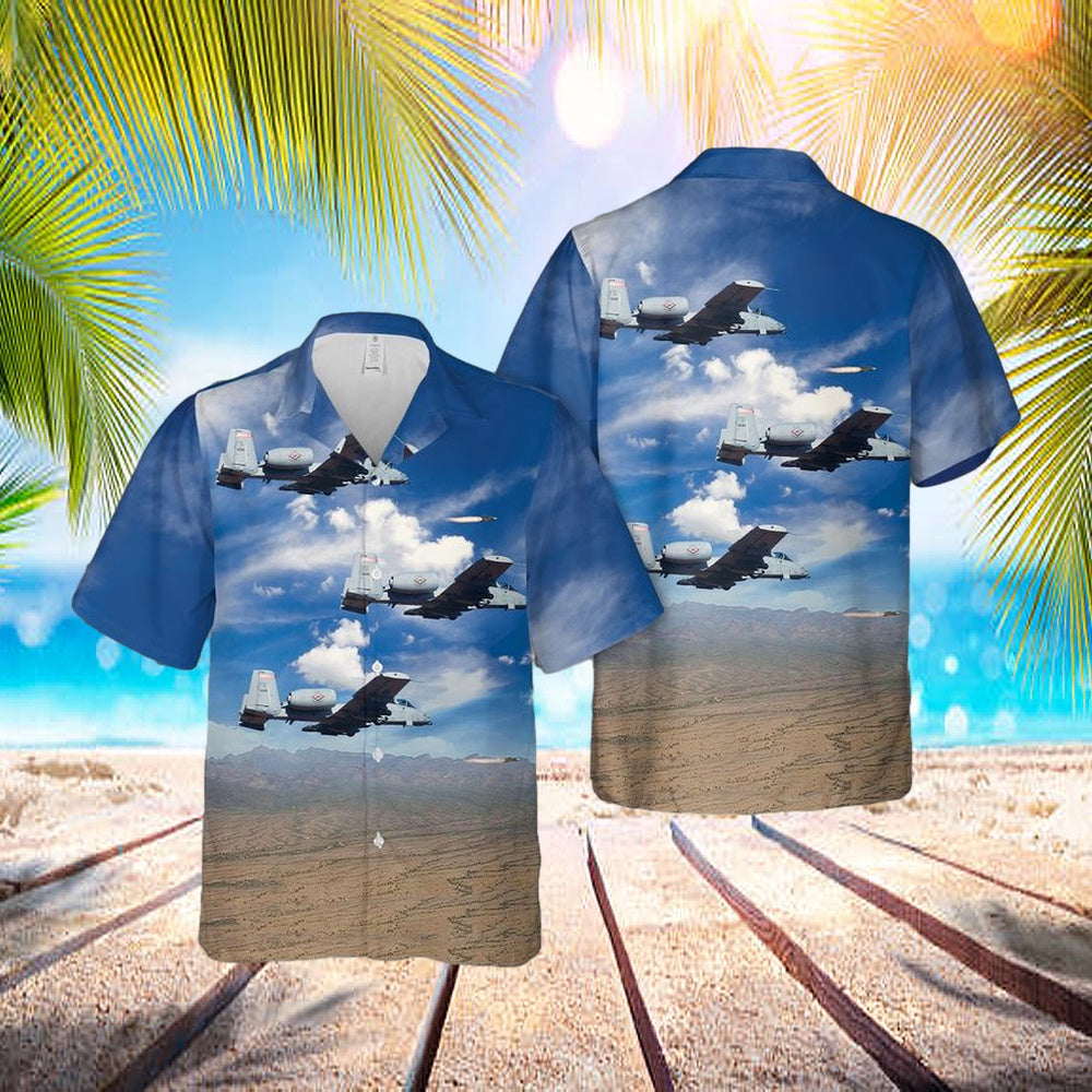 Us Air Force Arkansas Air National Guard A-10c Firing An Agm-65 Hawaiian Shirt – Beachwear For Men – Best Hawaiian Shirts