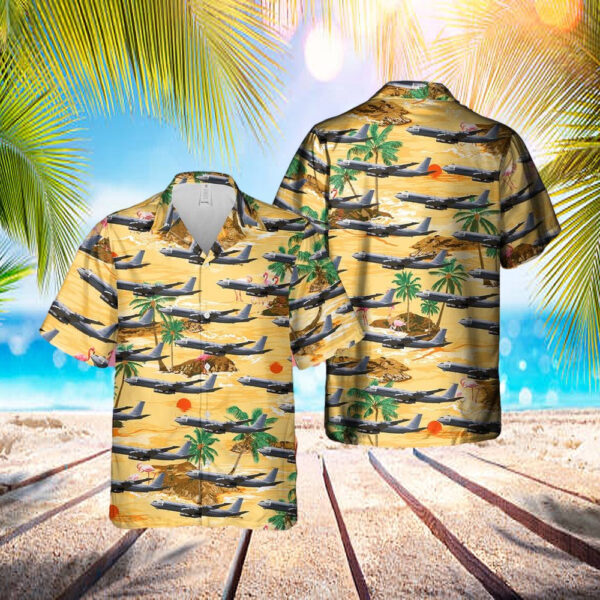 Us Air Force Boeing 707-321b Hawaiian Shirt – Beachwear For Men – Best Hawaiian Shirts