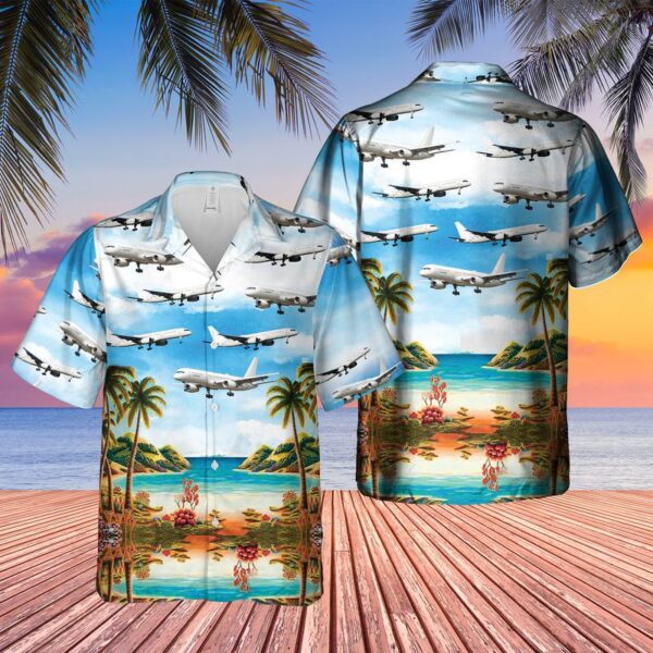Us Air Force Boeing C-32b Hawaiian Shirt – Beachwear For Men – Best Hawaiian Shirts