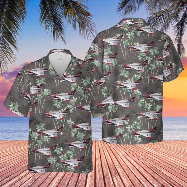 Us Air Force Convair Yb-58a-1-Cf Hustler Hawaiian Shirt – Beachwear For Men – Best Hawaiian Shirts