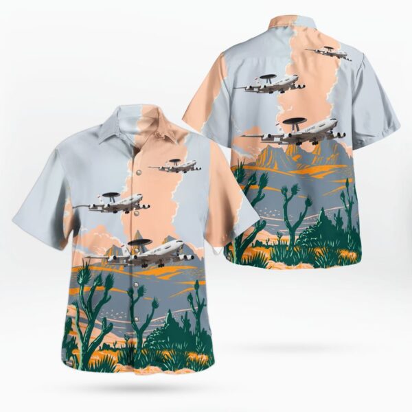 Us Air Force E-3 Awacs Hawaiian Shirt – Beachwear For Men – Best Hawaiian Shirts