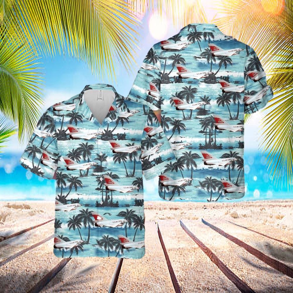 Us Air Force F-106a Of The 87th Fis Hawaiian Shirt – Hawaiian Outfit For Men – Gift For Young Adult