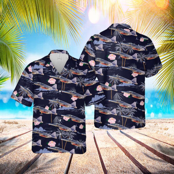 Us Air Force F-5f With Aim-9j Sidewinder, Agm-65 Maverick Hawaiian Shirt – Beachwear For Men – Best Hawaiian Shirts