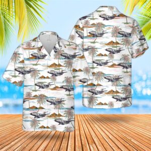 Us Air Force F101b Voodoo Hawaiian Shirt…