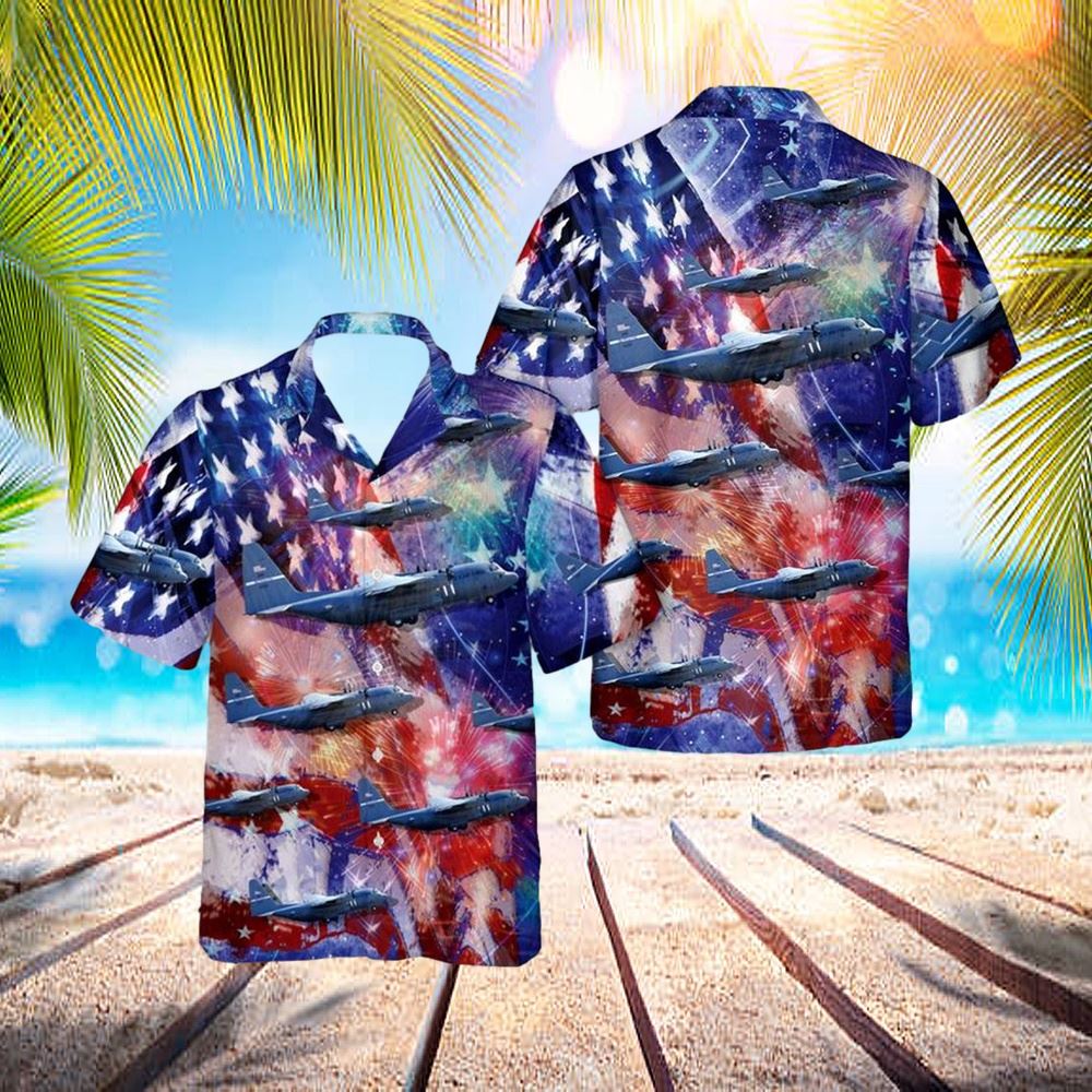 Us Air Force Kentucky Air National Guard C-130h Hercules, 4th Of July Hawaiian Shirt – Hawaiian Outfit For Men Us Air Force Kentucky Air National Guard C-130h Hercules, 4th Of July Hawaiian Shirt – Hawaiian Outfit For Men