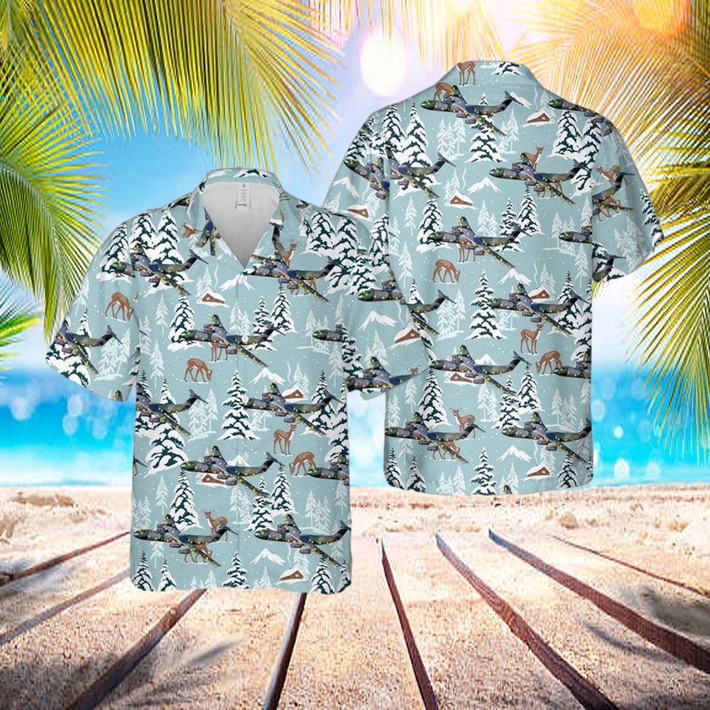 Us Air Force Lockheed C-141 Starlifter Christmas Hawaiian Shirt – Hawaiian Outfit For Men Us Air Force Lockheed C-141 Starlifter Christmas Hawaiian Shirt – Hawaiian Outfit For Men