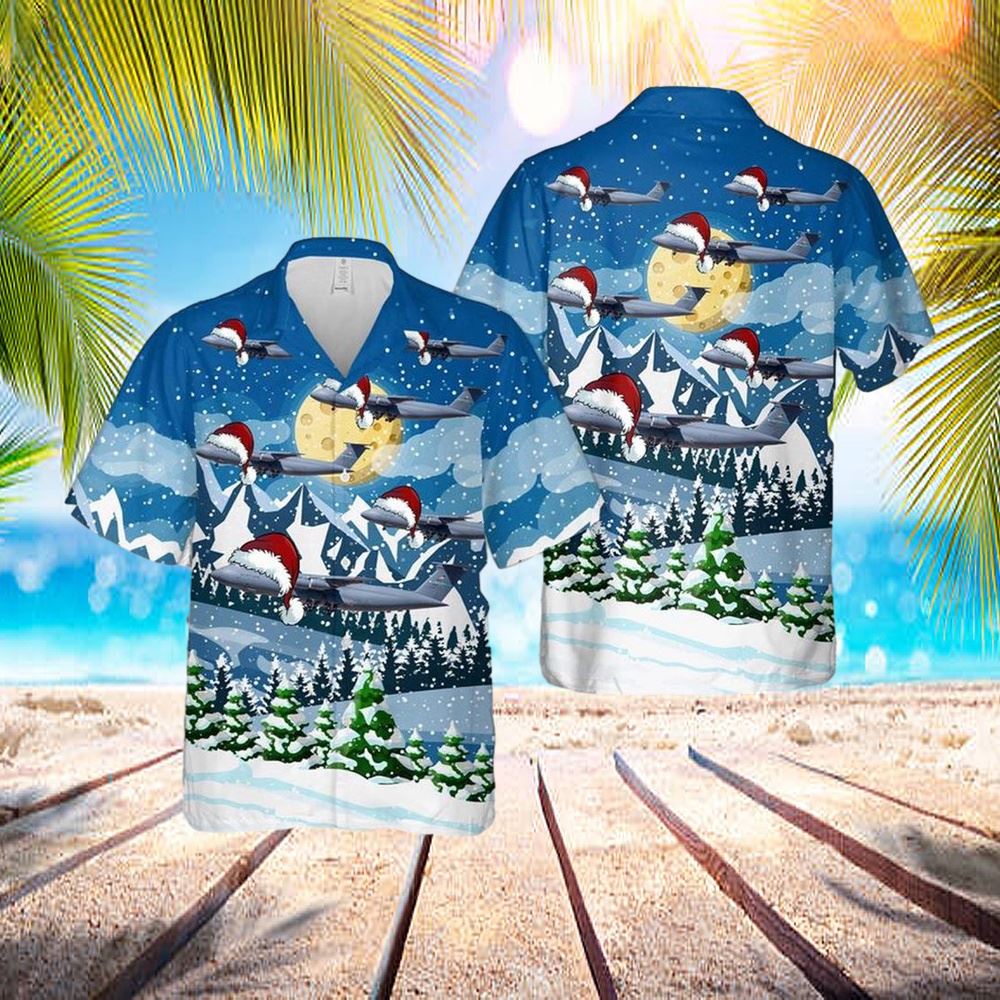 Us Air Force Lockheed C-5 Galaxy Christmas Hawaiian Shirt – Hawaiian Outfit For Men Us Air Force Lockheed C-5 Galaxy Christmas Hawaiian Shirt – Hawaiian Outfit For Men